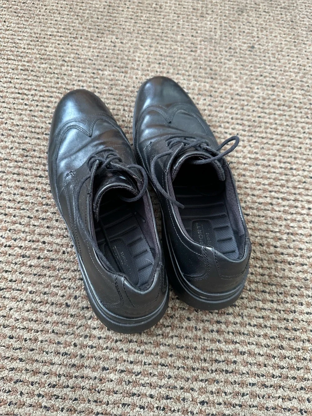 Rockport Men's Black Lace-Up Oxford Derbys
